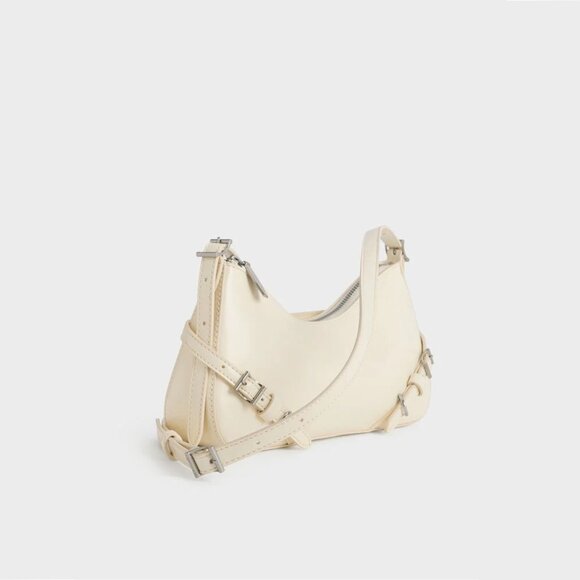 Charles & Keith Sloane Shoulder Bag in Cream - Picture 6 of 16